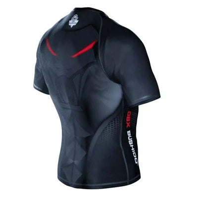 The "Snake" compression Rashguard shirt is made of DBX MORE DRY M material.