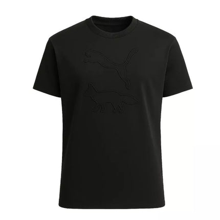 MAISON KITSUNE X PUMA Marškinėliai Puma Black - 532327-01