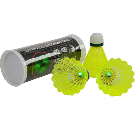 Nailoninės LED badmintono plunksnos, 3 vnt. ENERO