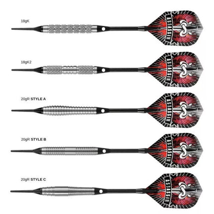 Harrows Assassin smiginiai su minkštu antgaliu 85% HS-TNK-000013252