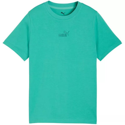 Puma ESS vaikiški marškinėliai su centruotu 1 numerio logotipu, žali 692975 40