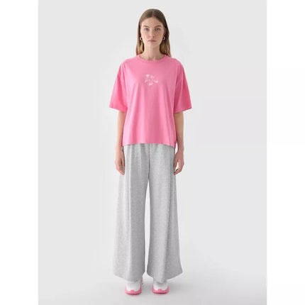 Moteriski oversize spausdinti marškinėliai 4F 4FRAW24TTSHF2582-54S