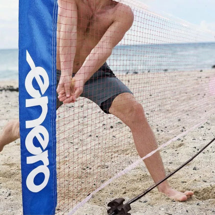 NET WITH ENERO POSTS 310X73CM 2IN1 FOR TENNIS, FOOT VOLLEY