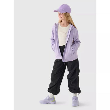Vėjui nepraleidžianti softshell striukė su neodry 5000 membrana mergaitėms 4F Junior 4FJWAW24TSOFF261-51S