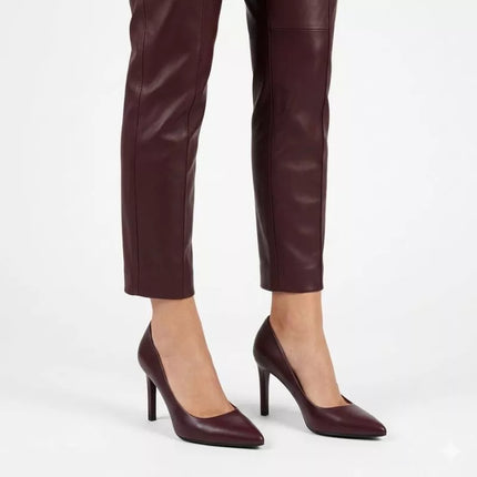 Burgundy spic pumps Sergio Leone 1339