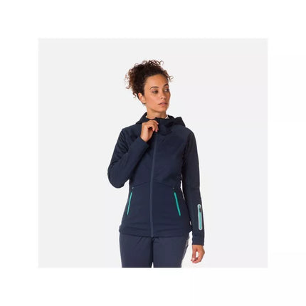 ROSSIGNOL Moteriška softshell striukė su gobtuvu, tamsiai mėlyna