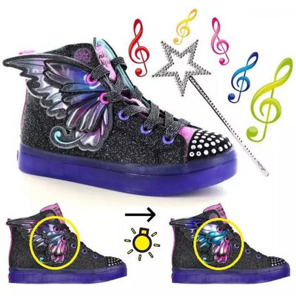 Skechers Twi-Lites 2.0 TWINKLE WISHES Jr batai 314350L-BKMT