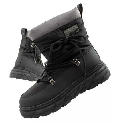 Lee Cooper women's winter hiking sports shoes insulated black gray