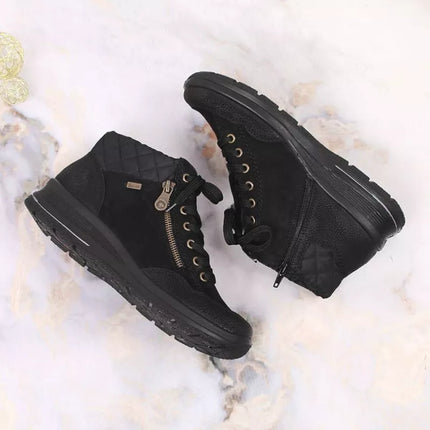 Rieker W RKR567 Waterproof Insulated Leather Ankle Boots