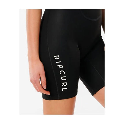 RIP CURL Freelite trumpomis rankovėmis pavasarinis putų kostiumas moterims - juodas
