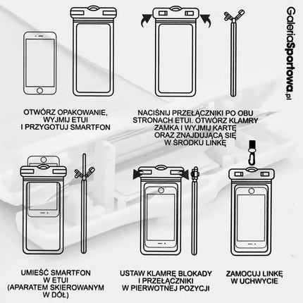 WATERPROOF PHONE CASE 12X12CM TPU ENERO CAMP