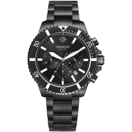 Vyriškas laikrodis Giewont Chronograph Safyrinis Juodas GW3970-B4