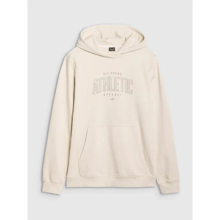 Men's sweatshirt with hood, open, 4F 4FRSS25TSWSM2201-12S