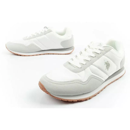 US Polo Assn sports shoes sneakers men's fashionable comfortable white