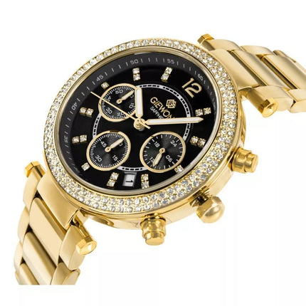 Giewont Sapphire Gold Black Women's Watch GW3380-B3