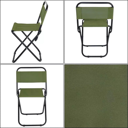 FOLDING CAMPING CHAIR 35X28X58CM GREEN ENERO CAMP