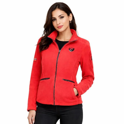Geographical Norway moteriškas flisinis džemperis Tisaline Red Db Lady 047-1 raudonas (WZ7986F/GN-Red)