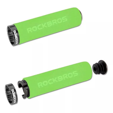 Rockbros BT1001GNBK kempininės dviračio vairo rankenos - žalia ir juoda