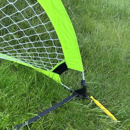 Pop-up soccer training goal - neon green (M) 120x80x80 cm