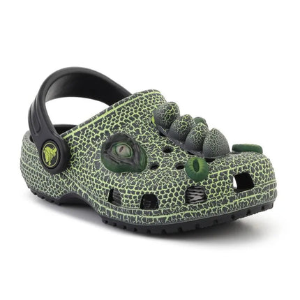CROCS CLASSIC IAM SCARY DINO CLOG T vaikiškos klumpės, juodos, 211372-001