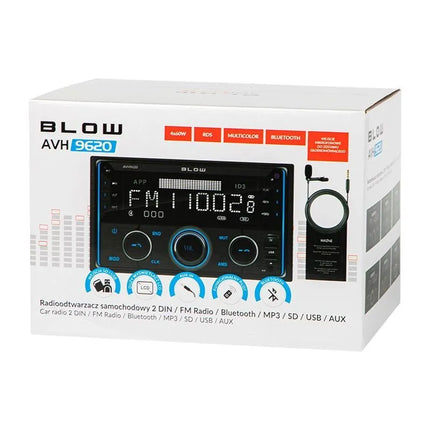 BLOW RADIJO GROTUVAS AVH-9620 2DIN 7"
