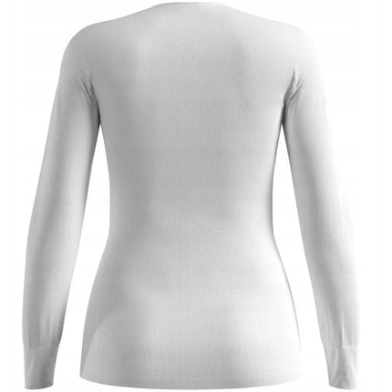 Odlo BL TOP crew neck l/s ACTIVE WARM ECO women's t-shirt size M White