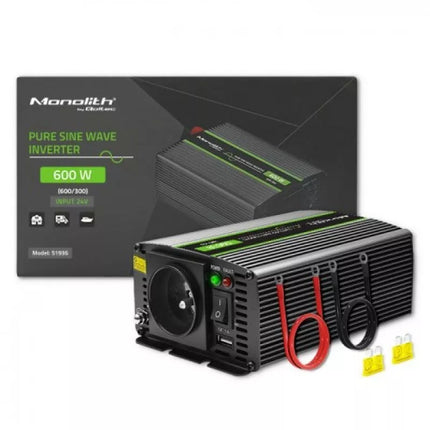 Qoltec Monolitas Automatinis Maitinimo Adapteris/Keitiklis 600 W Juodas
