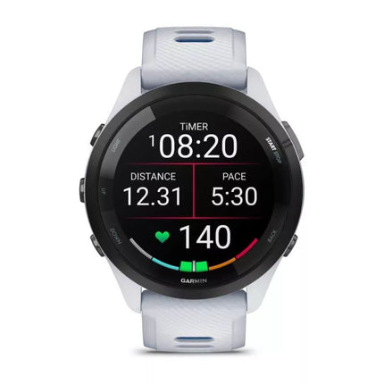Garmin Forerunner 265 46mm Black Bezel with Whitestone Case White and Blue