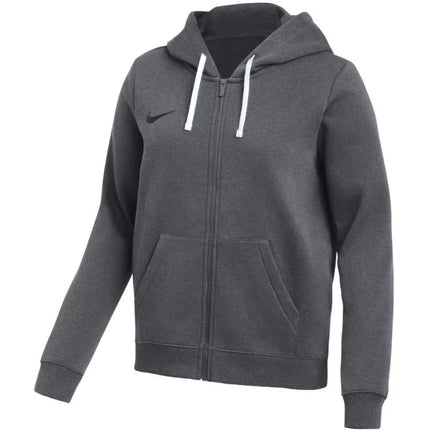 Nike Park 26 Fleece Bliuzonas su gobtuvu ir pilnu užtrauktuku moterims, tamsiai pilkos IB1230 063
