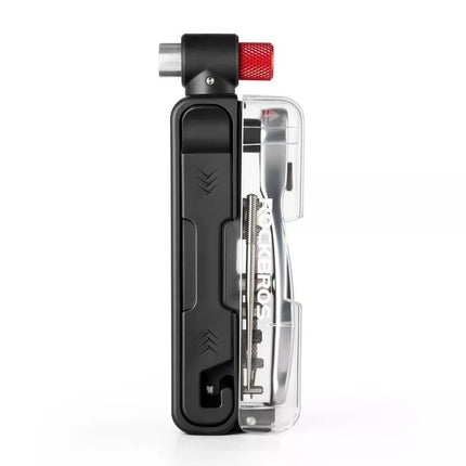 Rockbros Multitool Bike Tool Set with CO2 Pump and Ratchet Wrench - Black