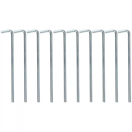 23 cm metaliniai palapinės kuoliukai, 10 vnt. komplektas, REDCLIFFS
