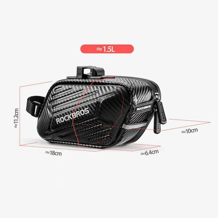 Rockbros B59 Bicycle Saddle Bag 1.5L - Black