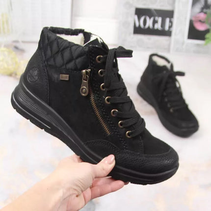 Rieker W RKR567 Waterproof Insulated Leather Ankle Boots