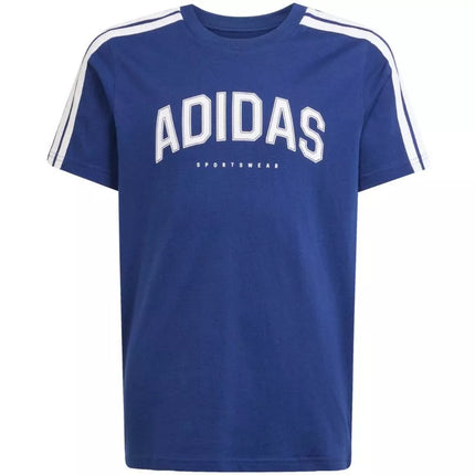 adidas Codes Kolegijos stiliaus grafiniai marškinėliai Tamsiai Mėlyni JL6138
