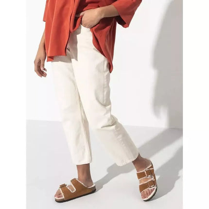 Šlepetės Birkenstock Arizona Shearling Mink W 1001135