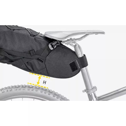 TOPEAK BACKLOADER black bicycle saddle bag (15 liters)