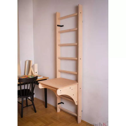 WOODEN PULL-UP LADDER WITH DESK BENCHK 112