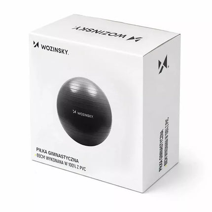 Wozinsky WGB65BB Gymnastic Exercise Ball 65 cm - Black