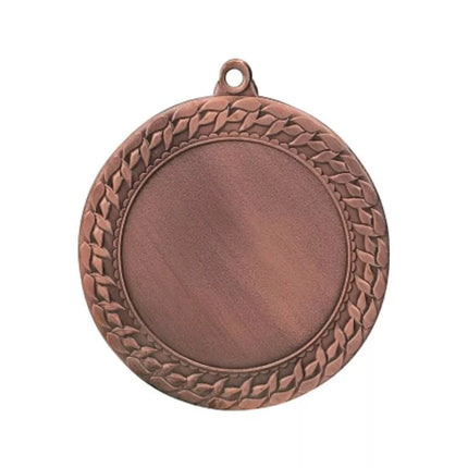 Bronze medal overall with space for a 50 mm emblem - steel medal
