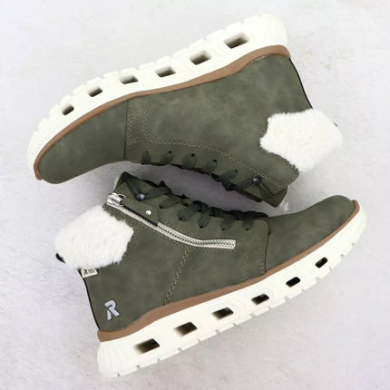 Rieker M6014-54 women's waterproof ultra-light green hiking boots
