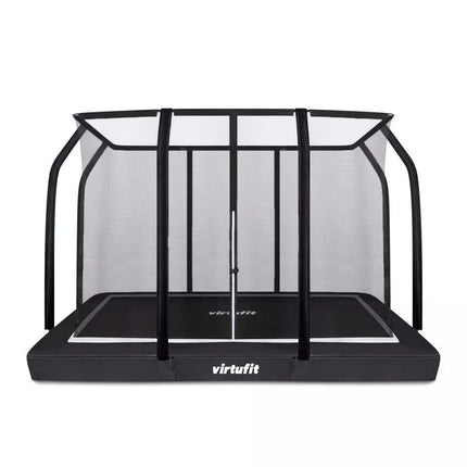 VIRTUFIT Lauko batutas 183 x 274 cm su apsauginiu tinklu