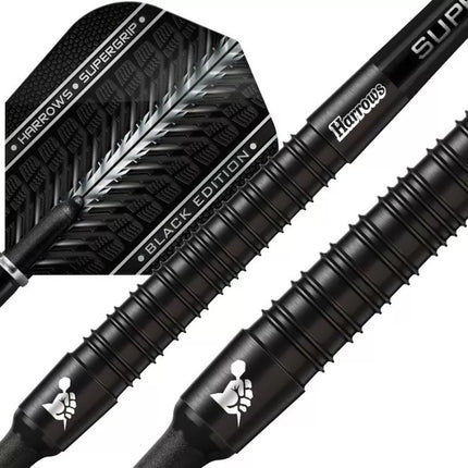 Harrows Supergrip Black 90% Softip Smiginės