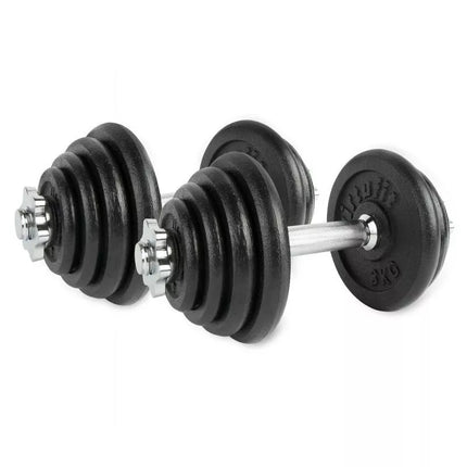 VIRTUFIT REGULIUOJAMŲ PRO HANTELIŲ RINKINYS - ŠTANGOS RINKINYS - KETAUS - 1 X 15 KG