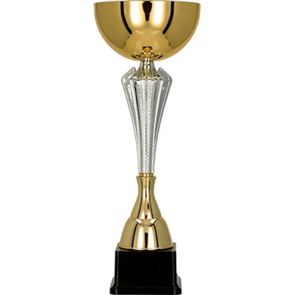Gold and silver metal cup