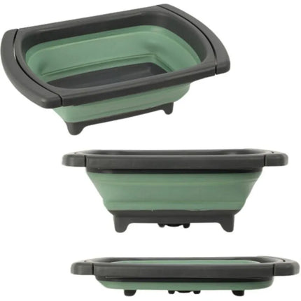 Folding Travel Bowl Sink with Drain 26x29cm Redcliffs