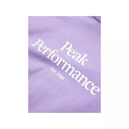 Peak Performance Moterų Originalūs Marškinėliai Violetiniai