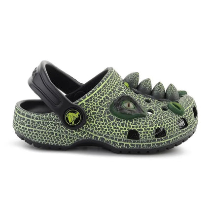 CROCS CLASSIC IAM SCARY DINO CLOG T vaikiškos klumpės, juodos, 211372-001