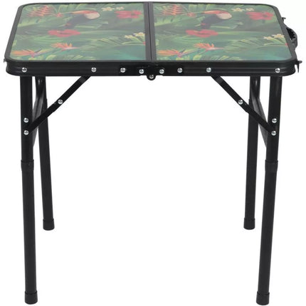 Sulankstomas Kempingo Stalas 60x45x25/56cm Gėlėtas