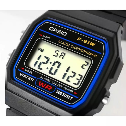Men's Watch CASIO F-91W-1YEG + BOX