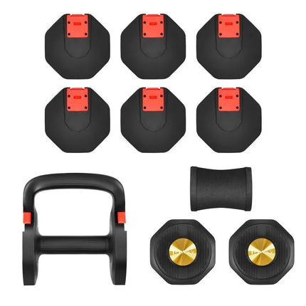 HL05 3in1 ADJUSTABLE DUMBBELL WITH SUPPORT FOR PUSH-UPS AND KETTLEBELL HMS